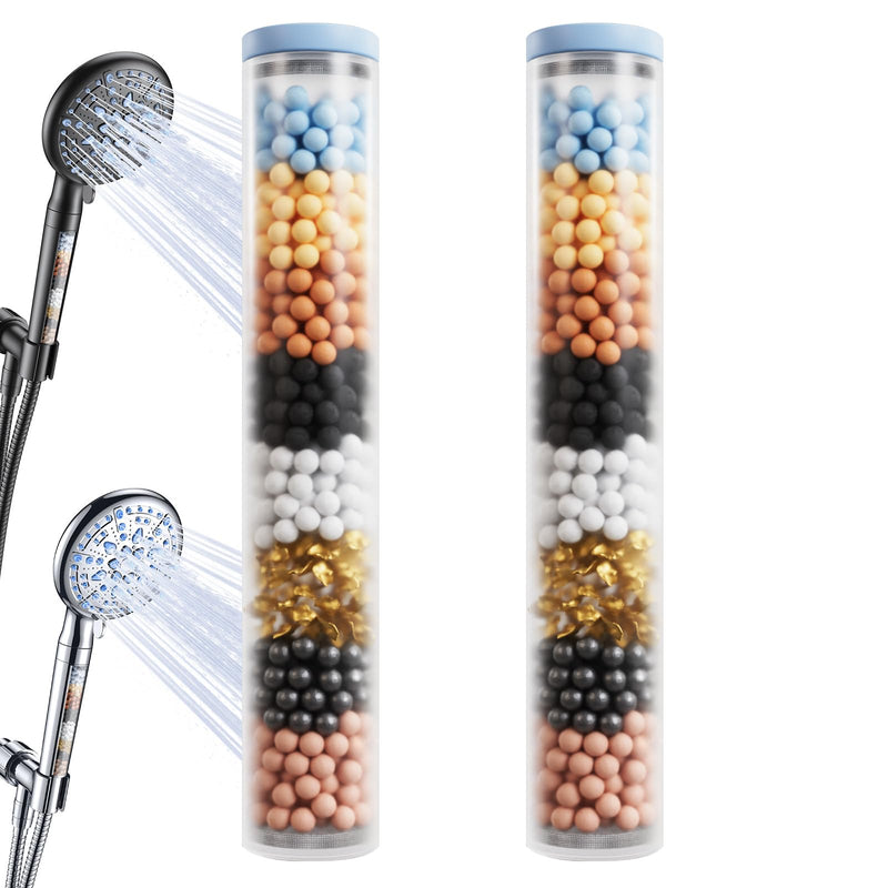 Veken 2-Pack Replacement Filters | Removing Chlorine-zoom-