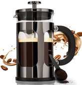 BAYKA French Press | 21 oz | Dark Pewter - aborderproducts