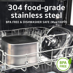 Veken | Stainless Steel Cat Water Fountain | 95oz/2.8L | Silver - aborderproducts