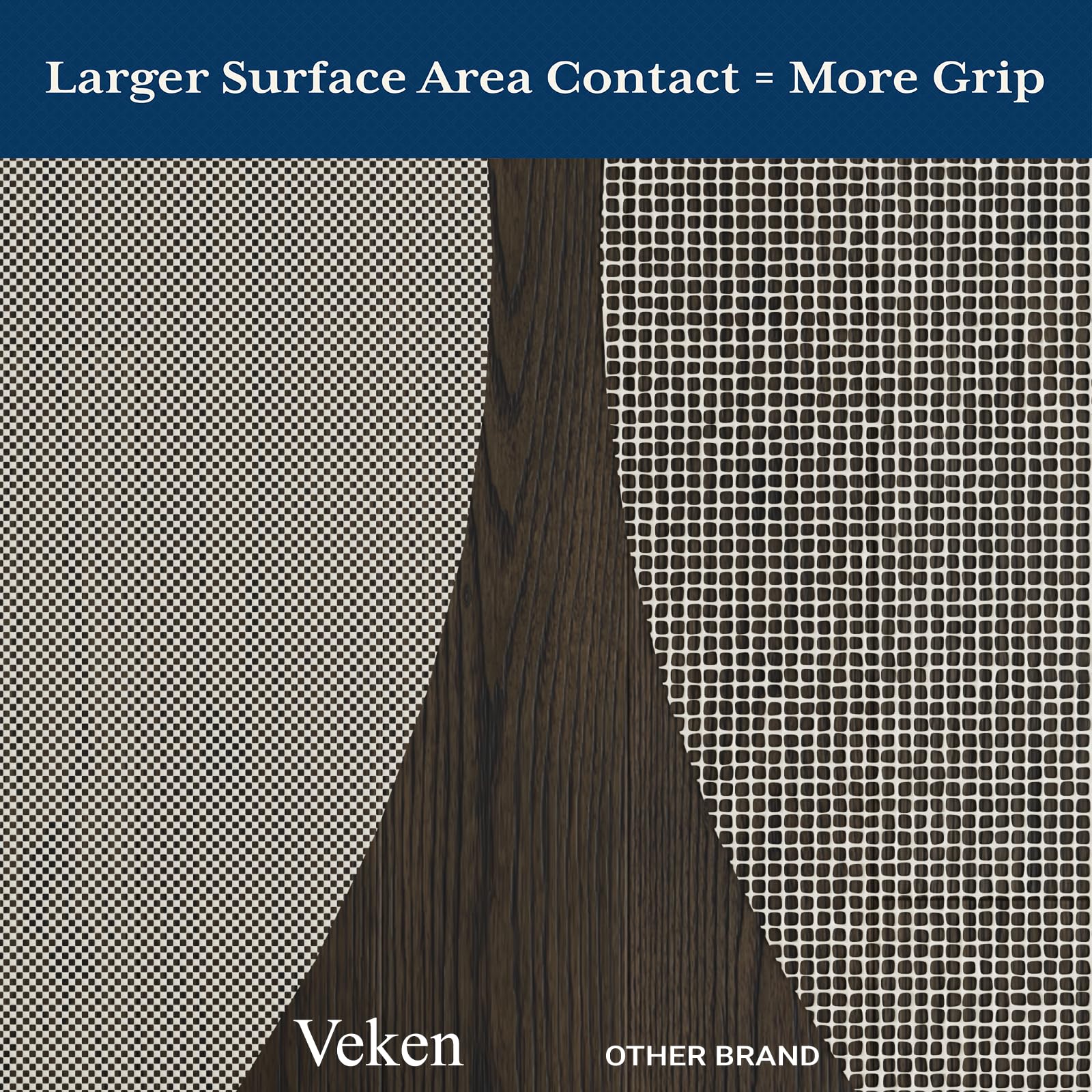 Veken Non-Slip Round Rug Pad Gripper | 8 Feet Round - aborderproducts
