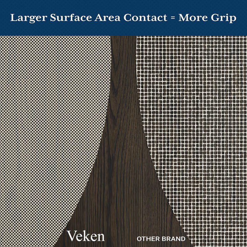 Veken Non-Slip Round Rug Pad Gripper | 4 Feet-zoom-