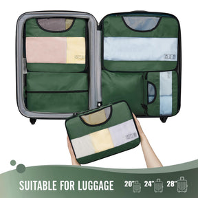 Veken Packing Cubes | 6 Set | Olive Green - aborderproducts