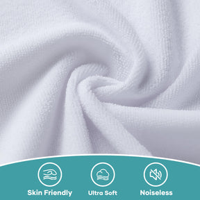 OhGeni | Microfiber Polyester Mattress Protector| Queen | White