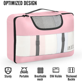 Veken 10 Set Packing Cube Dusty Pink - aborderproducts