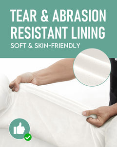 OhGeni | Orthopedic Dog Couch Bed | Large (35 x 28 x 6 Inch)| Turquoise - aborderproducts