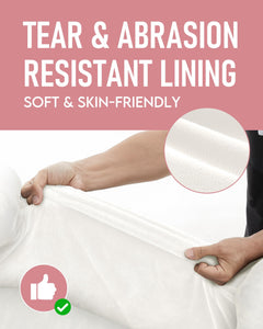 OhGeni | Orthopedic Dog Couch Bed | Large (35 x 28 x 6 Inch)| Pink - aborderproducts