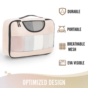 Veken Packing Cubes | 6 Set | Cream