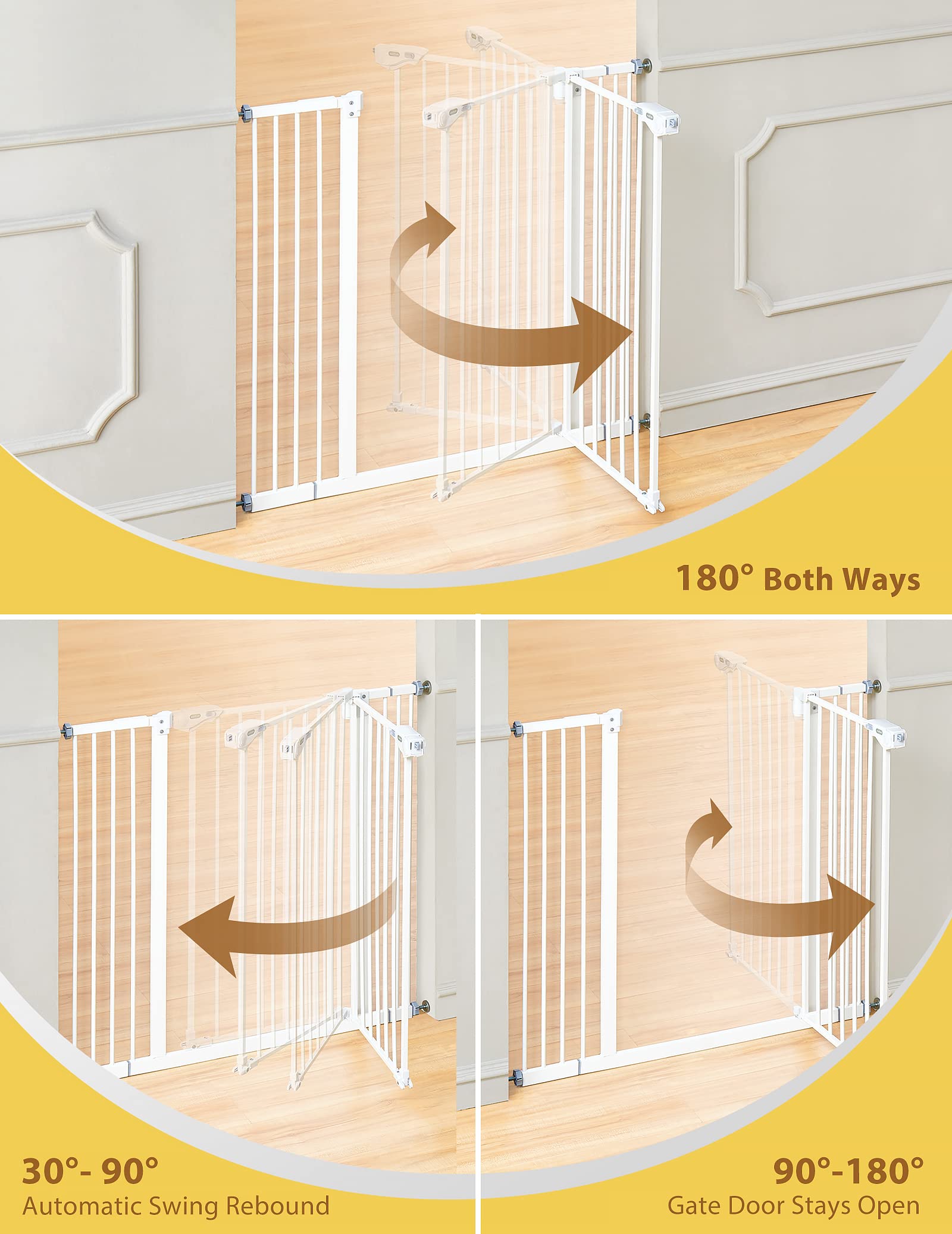 InnoTruth Safety Gate | 28.9” to 39.6” x 36" | White