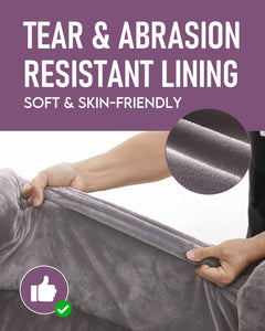 OhGeni | Orthopedic Dog Couch  Bed | Large (35 x 28 x 6 Inch)| Purple - aborderproducts