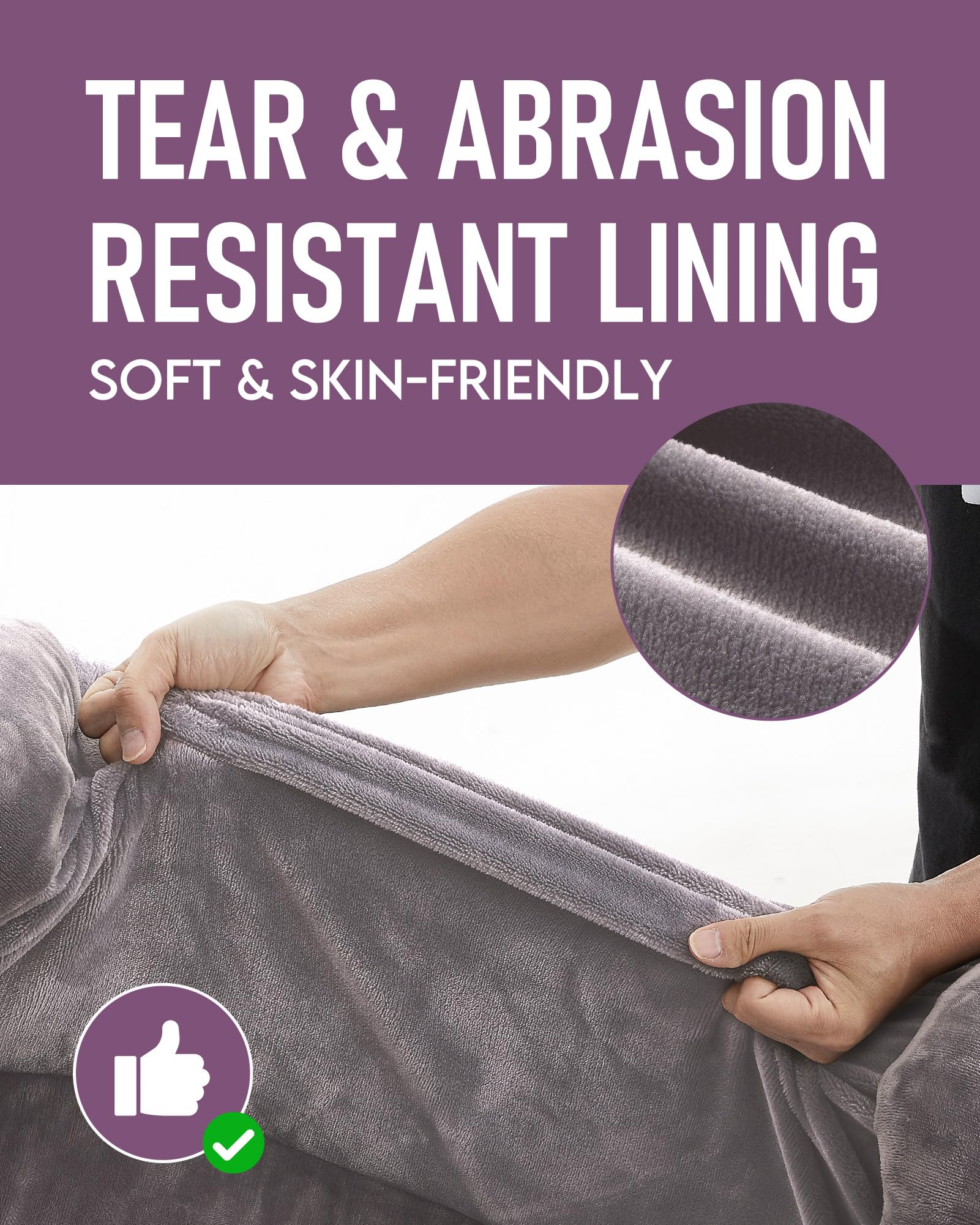 OhGeni | Orthopedic Dog Couch  Bed | Large (35 x 28 x 6 Inch)| Purple - aborderproducts