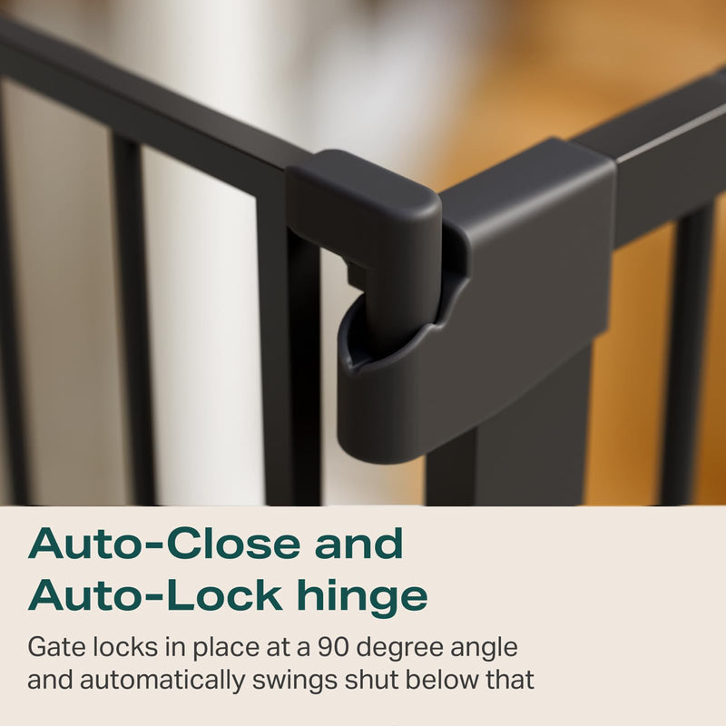 CUMBOR | SAFETY GATE | 29.7-40.6"W x 36"H | Black-zoom-