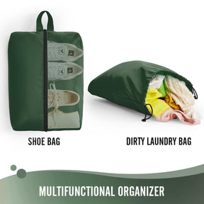 Veken Packing Cubes | 6 Set | Olive Green - aborderproducts