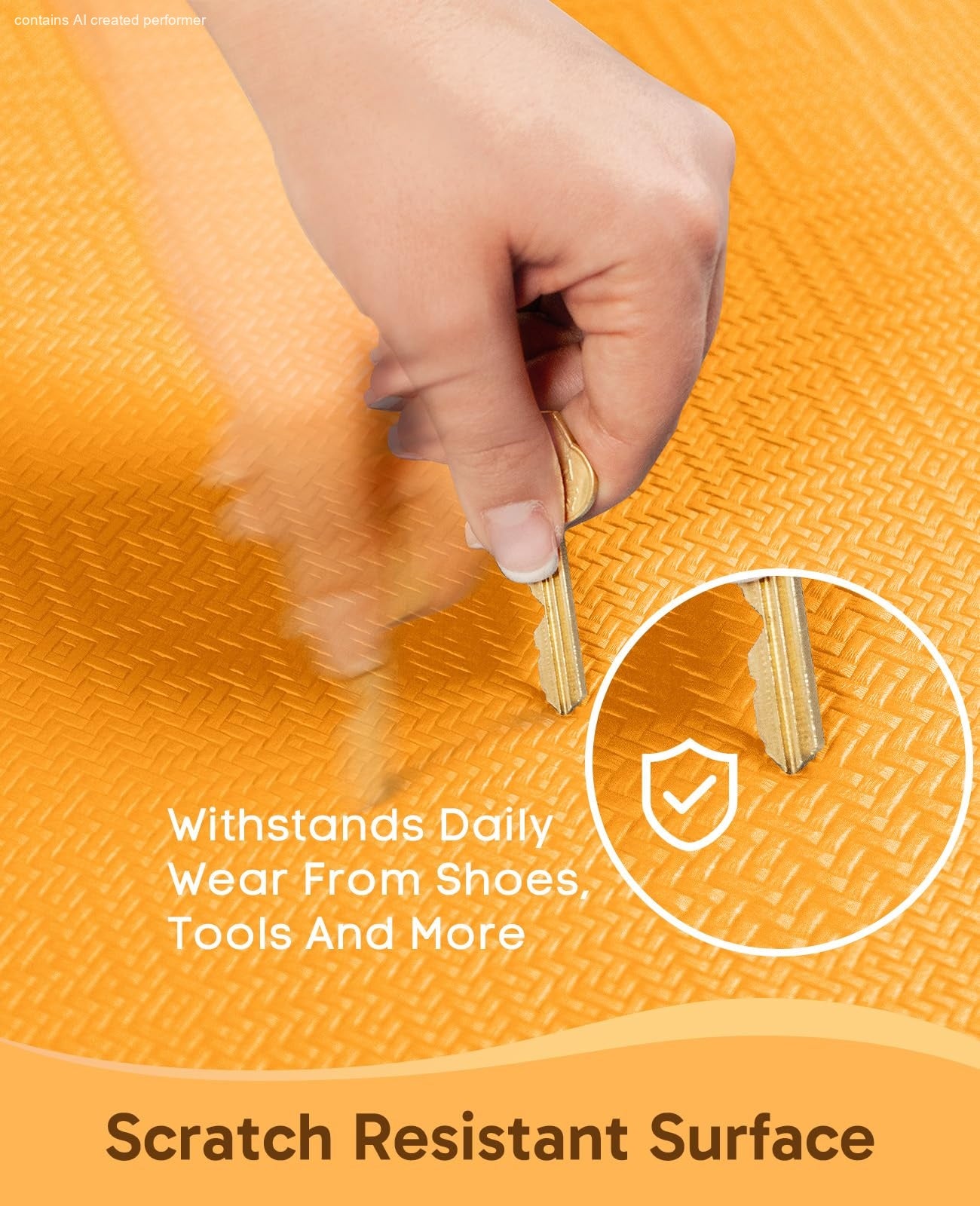 Ophanie Kitchen Mats for Floor 3/4" Anti Fatigue Cushioned Mat Waterproof Ergonomic Standing Rug with Non Slip Ridges, 17"x24"-zoom-21