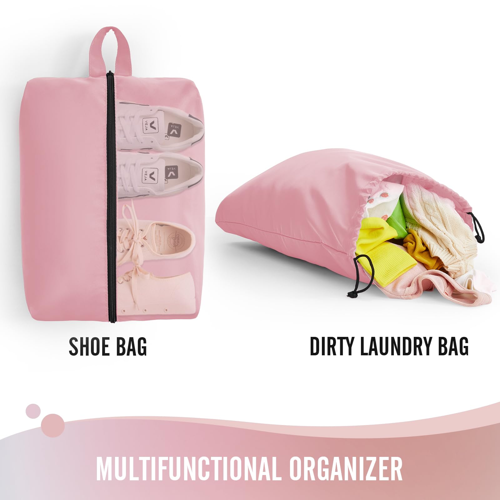 Veken Packing Cubes | 6 Set | Pink - aborderproducts