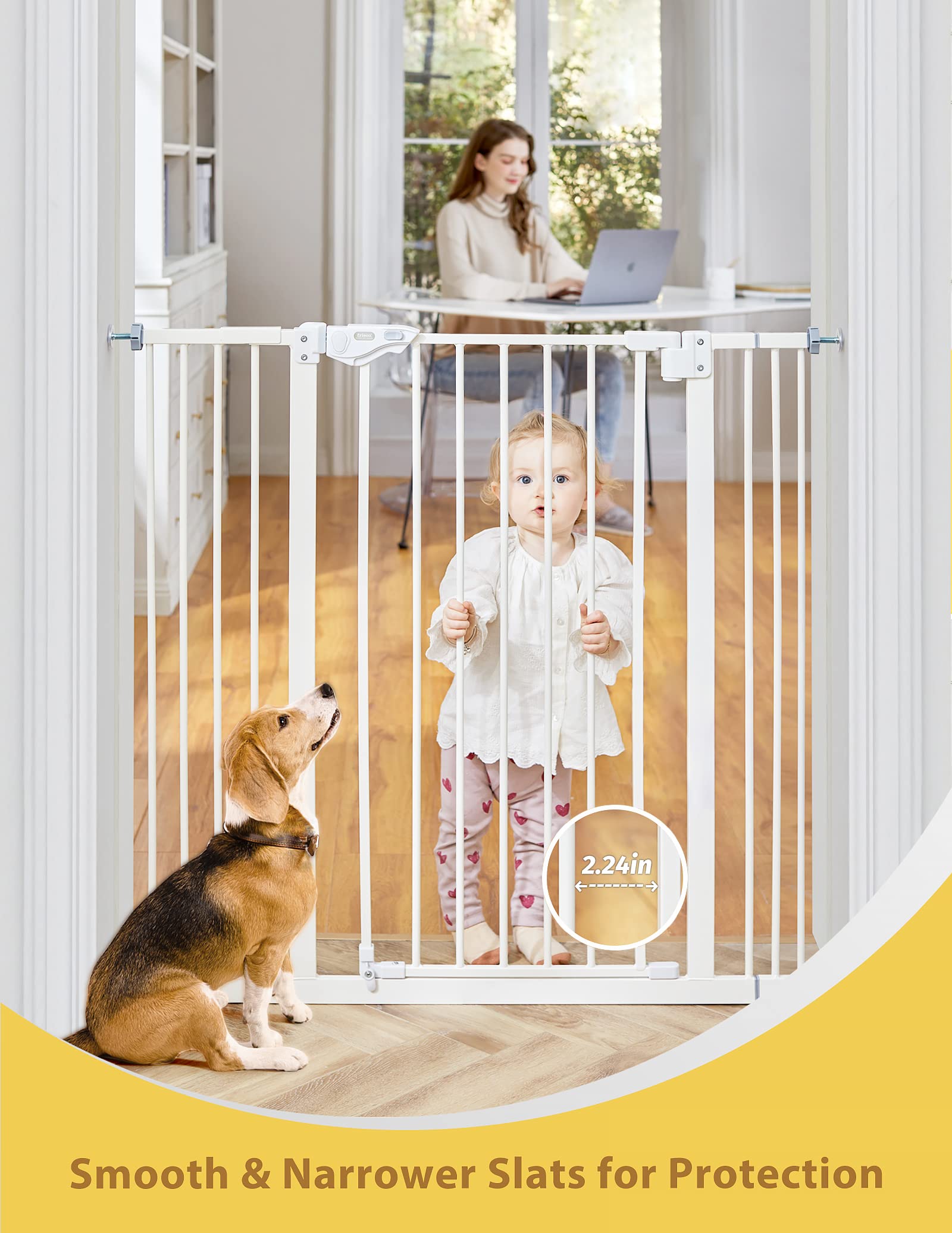 InnoTruth Safety Gate | 28.9” to 39.6” x 36" | White