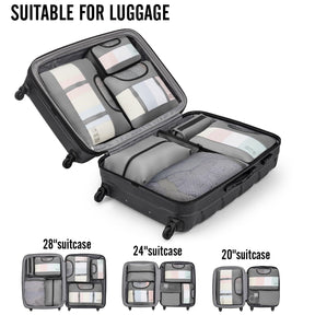 Veken 10 Set Packing Cube Dove Grey - aborderproducts