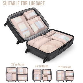 Veken 10 Set Packing Cube Cream - aborderproducts