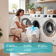 OhGeni | Microfiber Polyester Mattress Protector| Full | White - aborderproducts