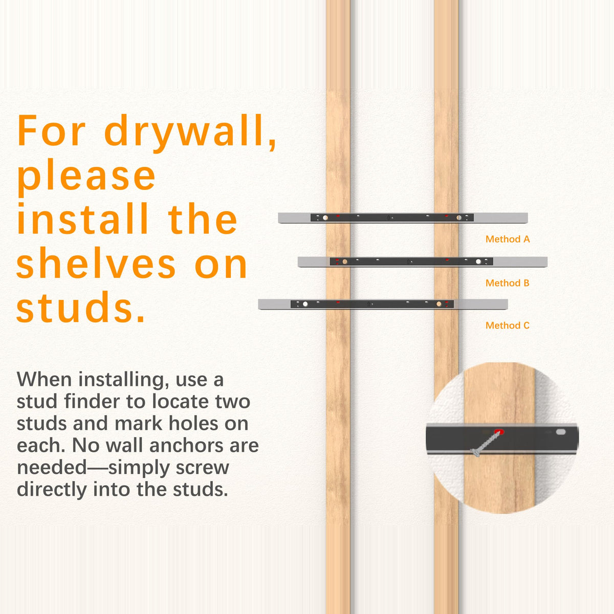 BAYKA Walnut Floating Shelves 22.5 Inch, Set of 2, Wall Mounted Wood Shelves for Bedroom Bathroom Living Room Decor, Farmhouse Display Bookshelf for Wall Storage-zoom-8