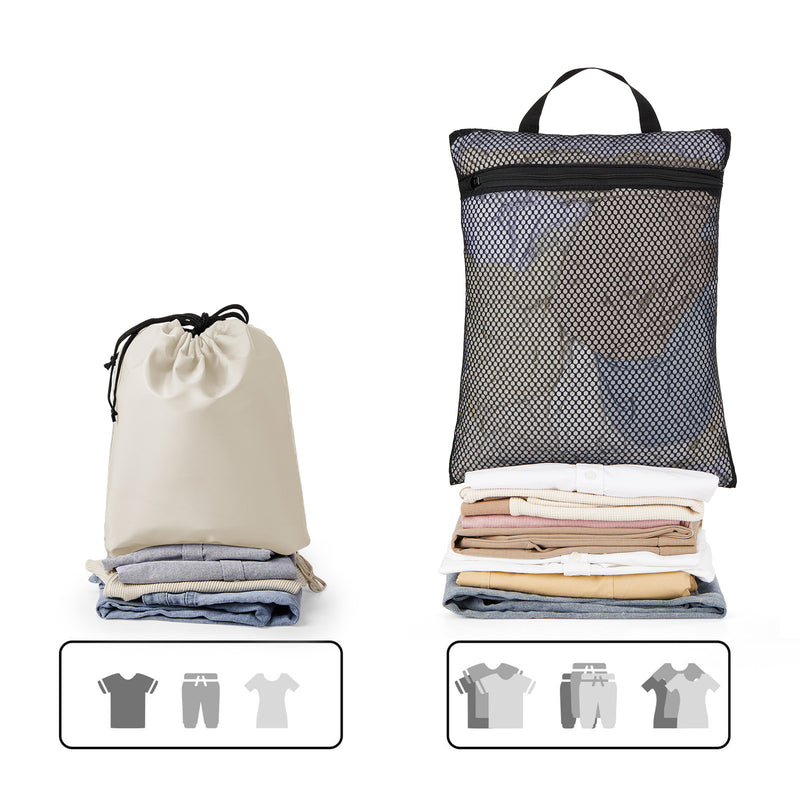 Veken 10 Set/8 Set Packing Cubes for Travel Essentials,Anti-Wrinkle Buckled Suitcase Organizer for Shoe & Toiletry Bag,Carry On Luggage Bag for Airplane & College Dorm Room Accessories,Women Men Gifts-zoom-