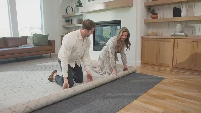 Veken Runner Rug Pad 2 x 6 Ft, Non Slip Anti Skid Mat, Felt and Silicone Gripper for Hardwood Floors, 1/4 Inch Thick Area Carpet Cushion-3