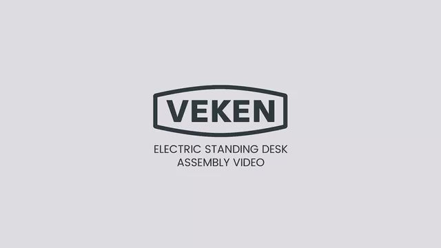 Veken 47.2" x 27.6" Adjustable Standing Desk with Storage Drawers & Monitor Shelf - Brown-9