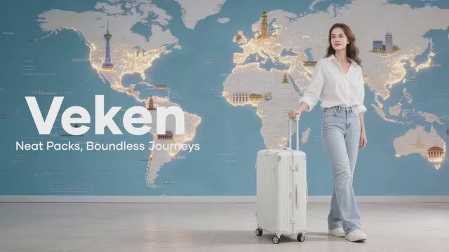 Veken Compression Packing Cubes for Travel - Expandable Luggage Organizers (6-11 Pcs Set, Multi-Color)-2