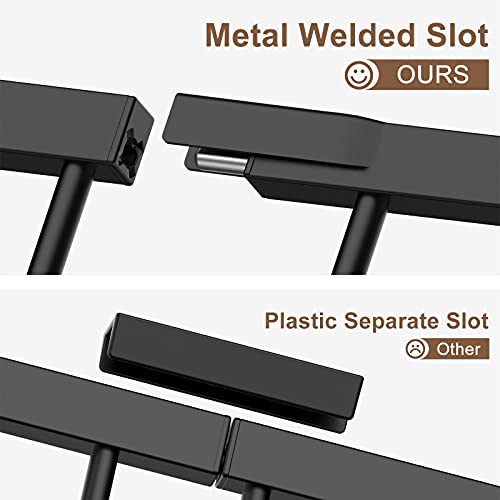 Cumbor 29.7-57" Baby Gate for Stairs, Extra Wide Dog Gate for Doorways, Pressure Mounted Walk Through Safety Child Gate for Kids Toddler, Adjustable Tall Pet Puppy Fence Gate, Black - aborderproducts