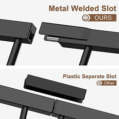 Cumbor 29.7-57" Baby Gate for Stairs, Extra Wide Dog Gate for Doorways, Pressure Mounted Walk Through Safety Child Gate for Kids Toddler, Adjustable Tall Pet Puppy Fence Gate, Black - aborderproducts