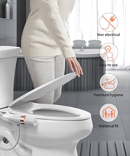 Ultra-Slim Water Sprayer Bidets Baday Beday Bedette Toilet Seat Attachment with Dual Nozzle for Feminine and | aborderproducts