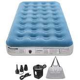 InnoTruth Camping Twin Air Mattress Bed, Single High Inflatable Airbed for Guests, Raised Elevated Blow Up Mattresses with Rechargeable Electric Pump, Portable and Foldable Bed for Home Travel - aborderproducts