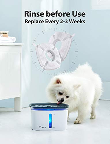 4 Pack Filters & 4 Pack Pre-Filter Sponges | Replacements | Veken-zoom-