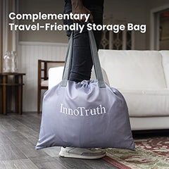 InnoTruth Twin Camping Air Mattress Bed, Single High Inflatable Airbed for Guests, Elevated Blow Up Mattresses with Handheld Rechargeable Pump, Portable and Foldable Bed for Home & Travel - aborderproducts