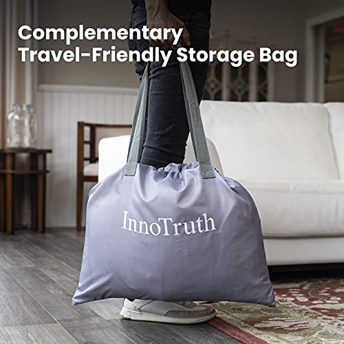 InnoTruth Air Mattress Portable Bed | Single | Cyan-zoom-