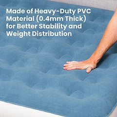 InnoTruth Twin Camping Air Mattress Bed, Single High Inflatable Airbed for Guests, Elevated Blow Up Mattresses with Handheld Rechargeable Pump, Portable and Foldable Bed for Home & Travel - aborderproducts