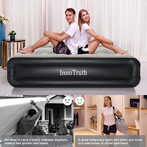 Air Mattress Bed | Queen | Cool Black | InnoTruth-zoom-