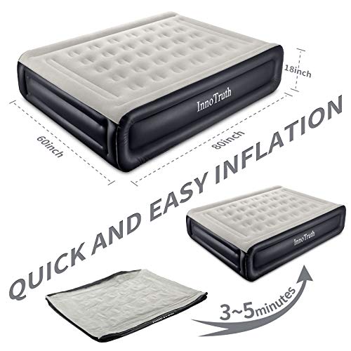 Air Mattress Bed | Queen | Cool Black | InnoTruth-zoom-